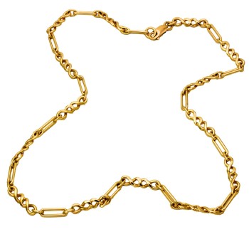 9ct gold 16.6g 18 inch unusual Chain